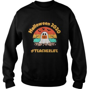 Boo Face Mask Halloween 2020 Stay 6 Feet Away Teacherlife vintage shirt 3