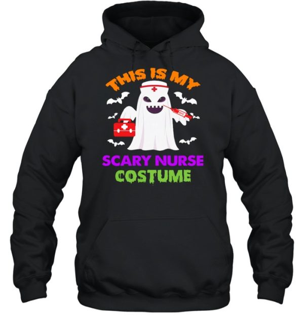 Boo Ghost Nurse this is my scary nurse costume Halloween shirt