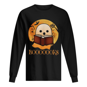 Booooooks Boo Ghost read books Halloween shirt
