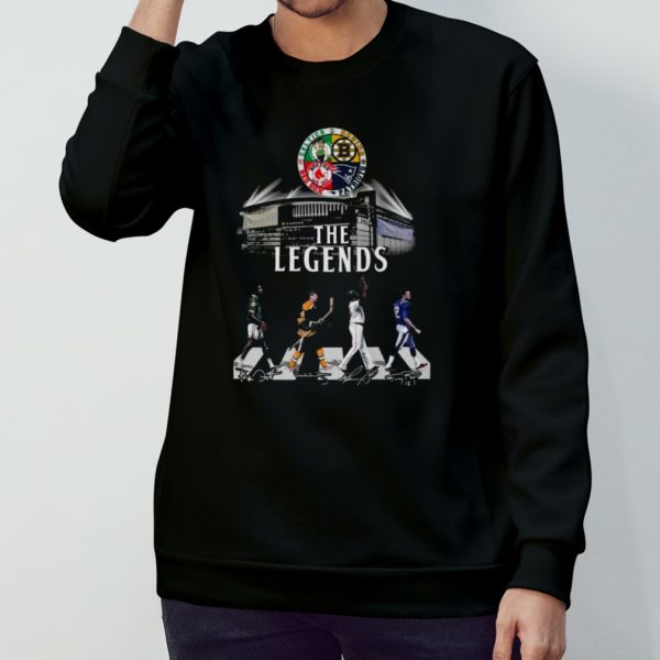 Boston Sport Teams The Legends Abbey Road Signatures 2023 Men’s T-Shirt
