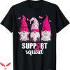 Breast Cancer Awareness T-Shirt Gnomes Support Squad Shirt