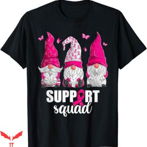 Breast Cancer Awareness T-Shirt Gnomes Support Squad Shirt
