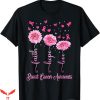 Breast Cancer Awareness T-Shirt Hope Love Daisy Pink Ribbon