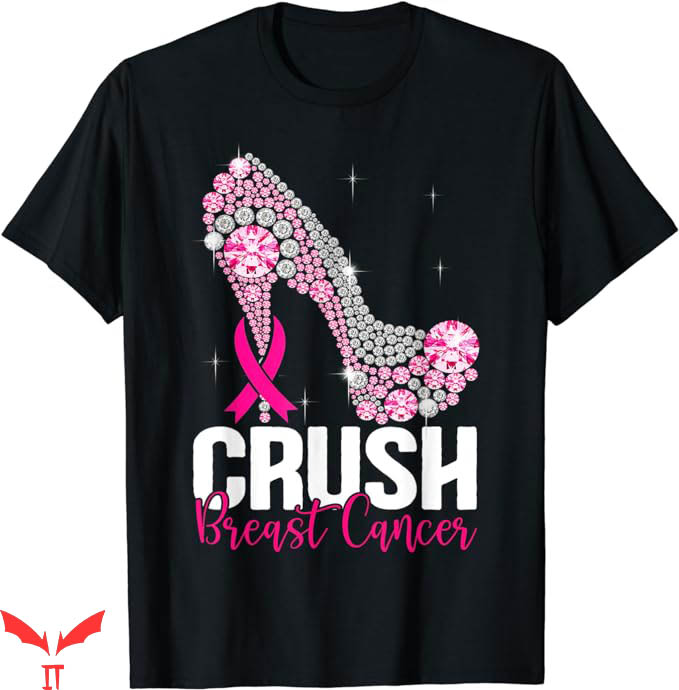 Breast Cancer T-Shirt Bling Pink Ribbon T-Shirt Trending Breast Cancer T-Shirt Bling Pink Ribbon T-Shirt Trending