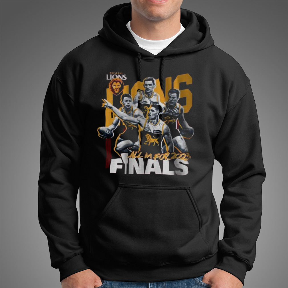 Brisbane Lions All In For 2023 Finals T-Shirt Brisbane Lions All In For 2023 Finals T-Shirt