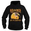 Brooms Are For Amateurs Halloween Witch Riding Flamingo Shirt