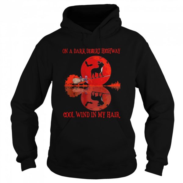Bull On A Dark Desert Highway Cool Wind In My Hair Halloween shirt