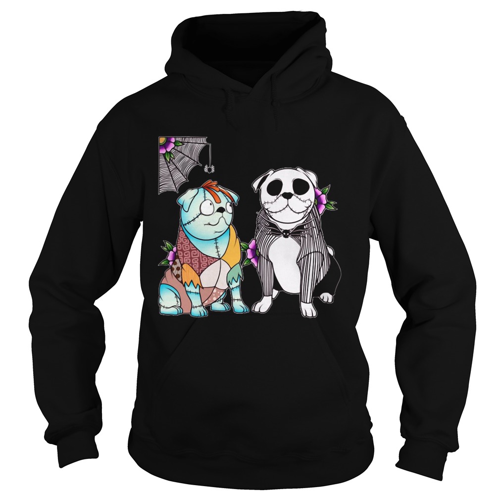 Bulldog Husband Jack skellington and Sally shirt Bulldog Husband Jack skellington and Sally shirt