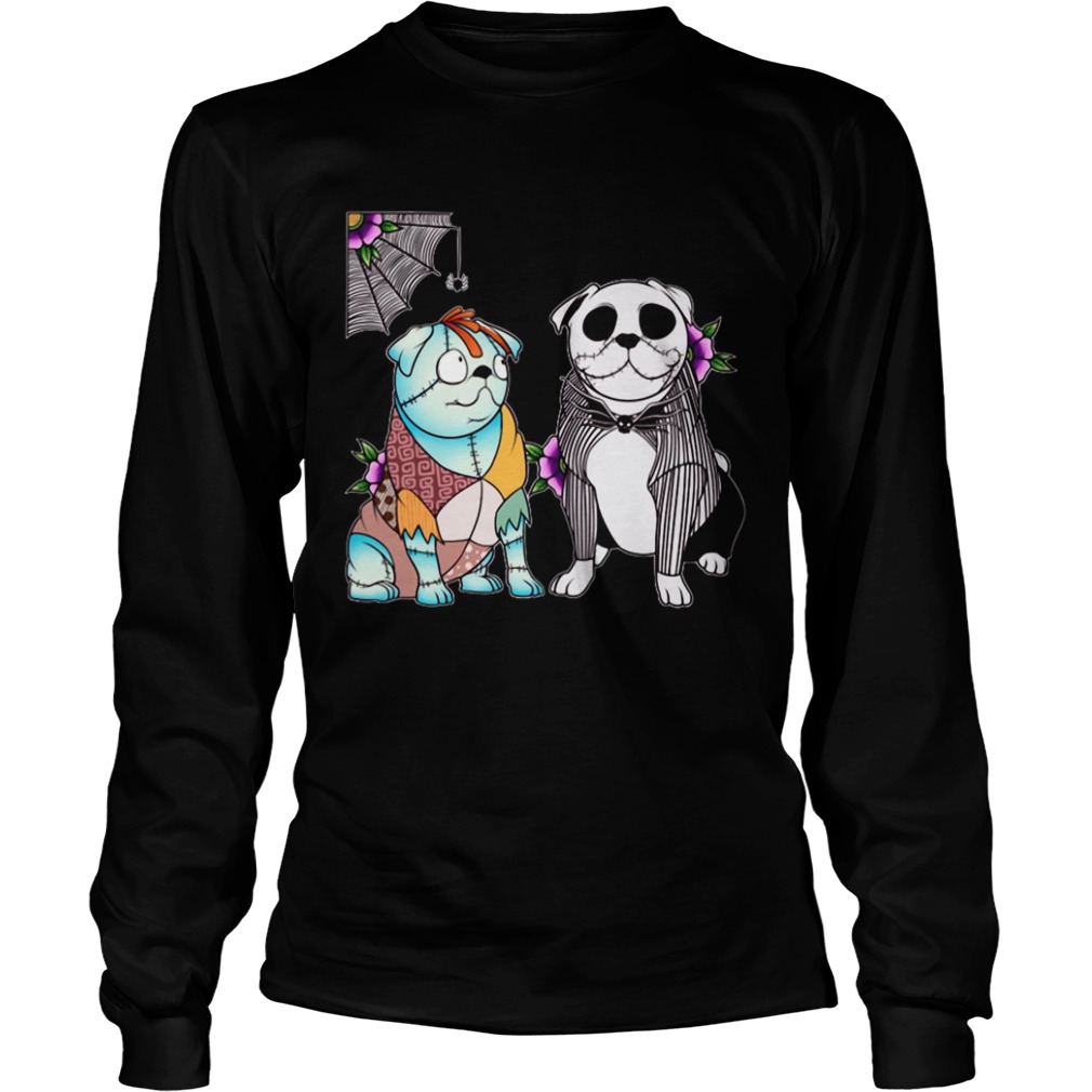 Bulldog Husband Jack skellington and Sally shirt Bulldog Husband Jack skellington and Sally shirt