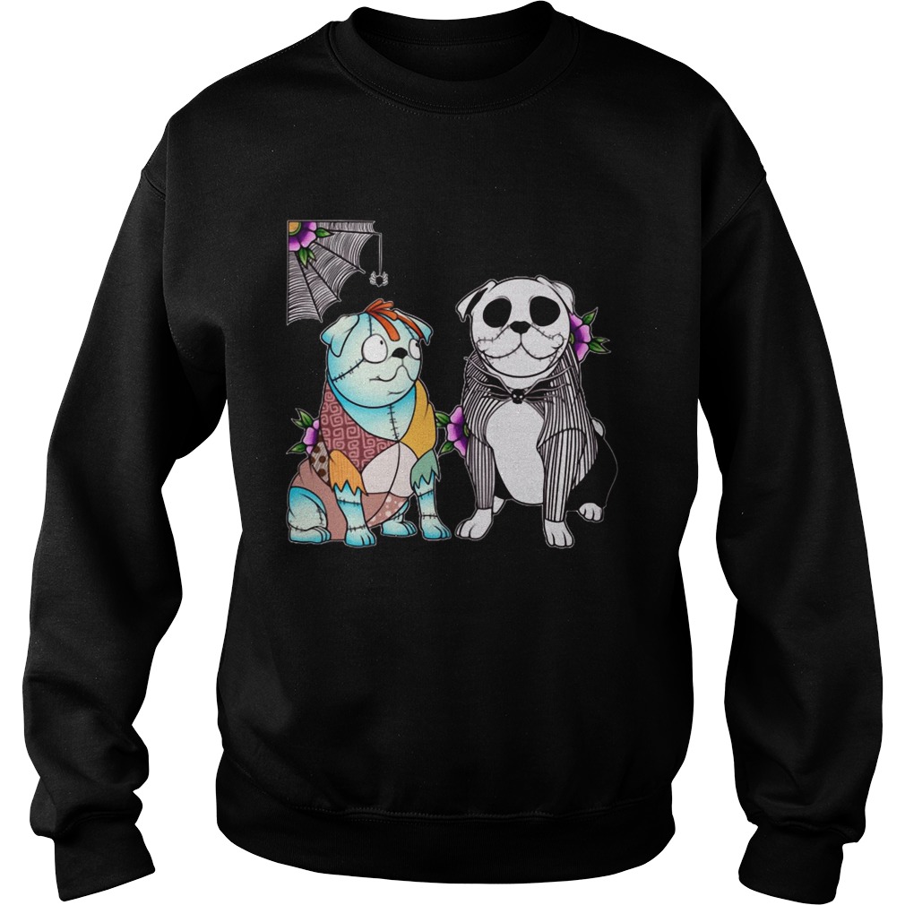 Bulldog Husband Jack skellington and Sally shirt Bulldog Husband Jack skellington and Sally shirt
