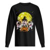 Bulldog mummy witch dog moon ghosts Halloween shirt