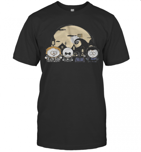 Burton Park Tim Burton Movie Mashup T-Shirt Burton Park Tim Burton Movie Mashup T-Shirt