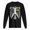 Bus Driver Halloween Costume Skeleton Bone Rib Dad Tee shirt
