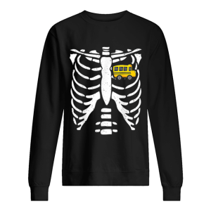 Bus Driver Halloween Costume Skeleton Bone Rib Dad Tee shirt