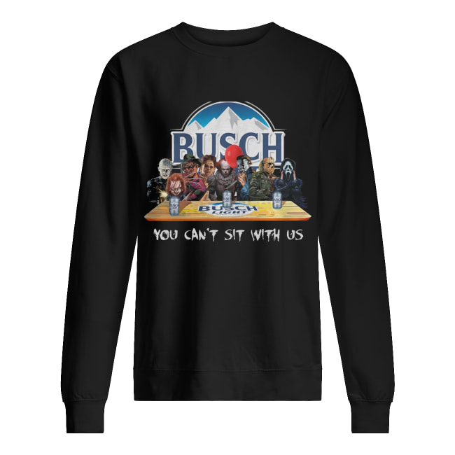 Busch Light Halloween Horror You Can’t Sit With Us Shirt Busch Light Halloween Horror You Can’t Sit With Us Shirt