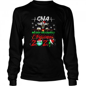 CNA Merry Vaccinated Christmas 2021 Shirt 3