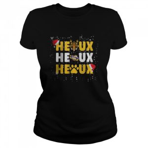 Cajun Santa Tigers Heaux Heaux Heaux Christmas X-mas T-Shirt