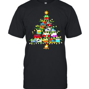Camper Christmas Tree Sweater Shirt