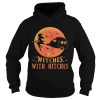Camping Witches with hitches Halloween sunset shirt