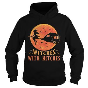 Camping Witches with hitches Halloween sunset shirt