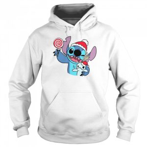 Candy Christmas Tree Santa Hat Present Christmas Holiday Stitch Christmas shirt 5