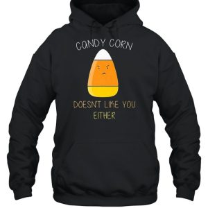 Candy corn doesn't like you either fun halloween costume shirt 3