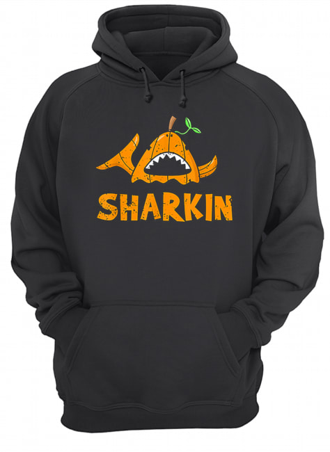 Cartoon Halloween Shark Sharkin Pumpkin Joke shirt Cartoon Halloween Shark Sharkin Pumpkin Joke shirt