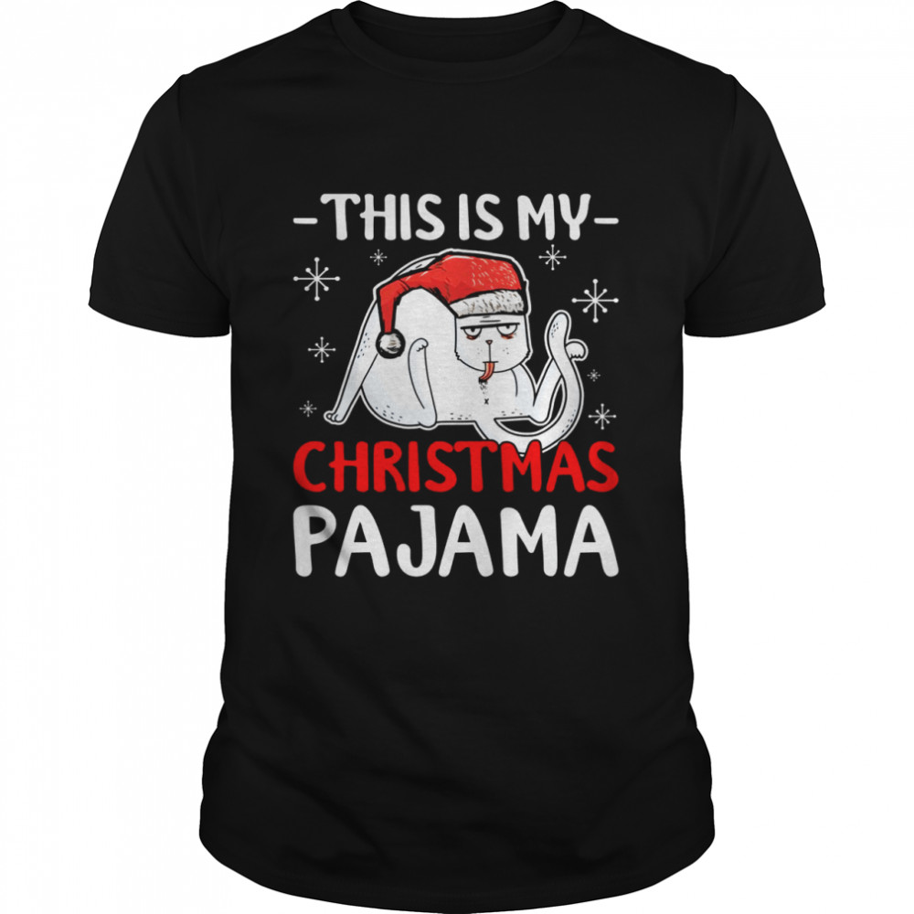 Cat Christmas This Is My Christmas Pajama Shirt Cat Christmas This Is My Christmas Pajama Shirt