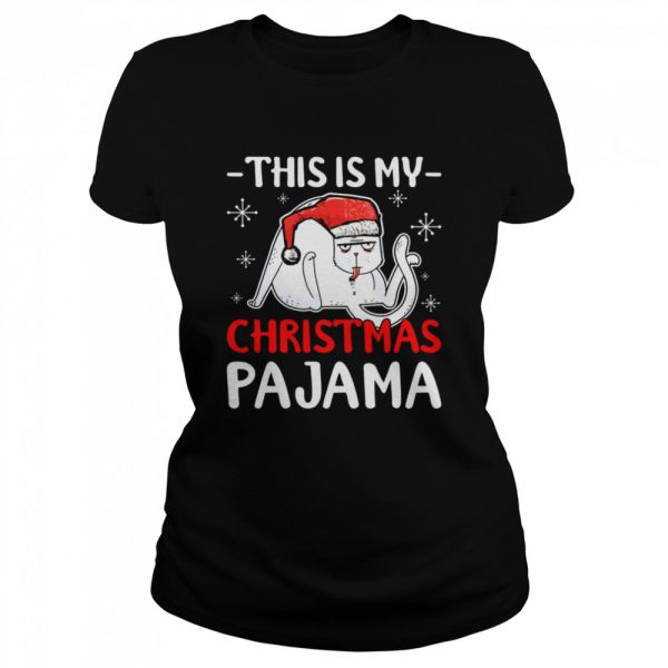Cat Christmas This Is My Christmas Pajama Shirt