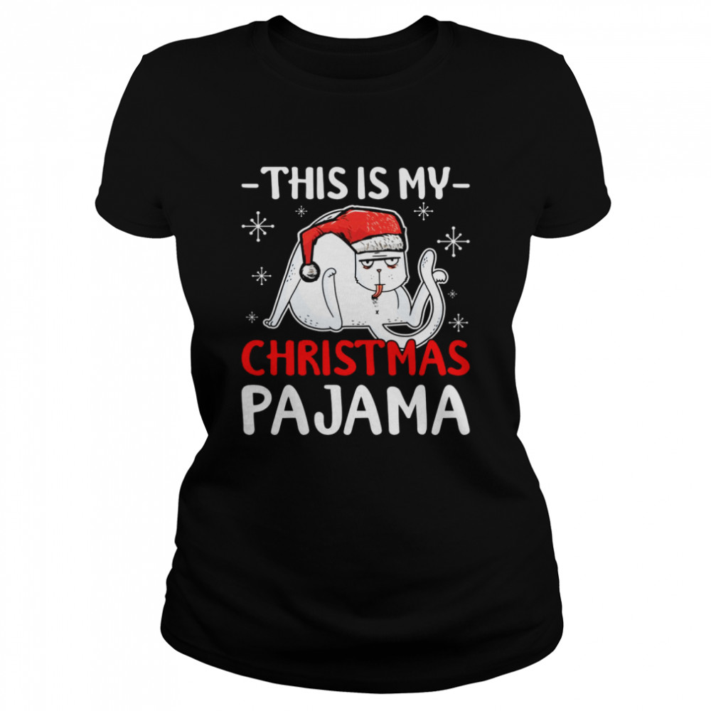 Cat Christmas This Is My Christmas Pajama Shirt Cat Christmas This Is My Christmas Pajama Shirt