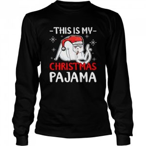 Cat Christmas This Is My Christmas Pajama Shirt 3