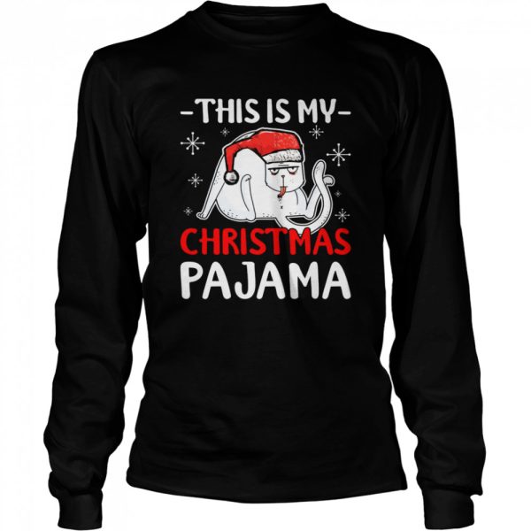 Cat Christmas This Is My Christmas Pajama Shirt