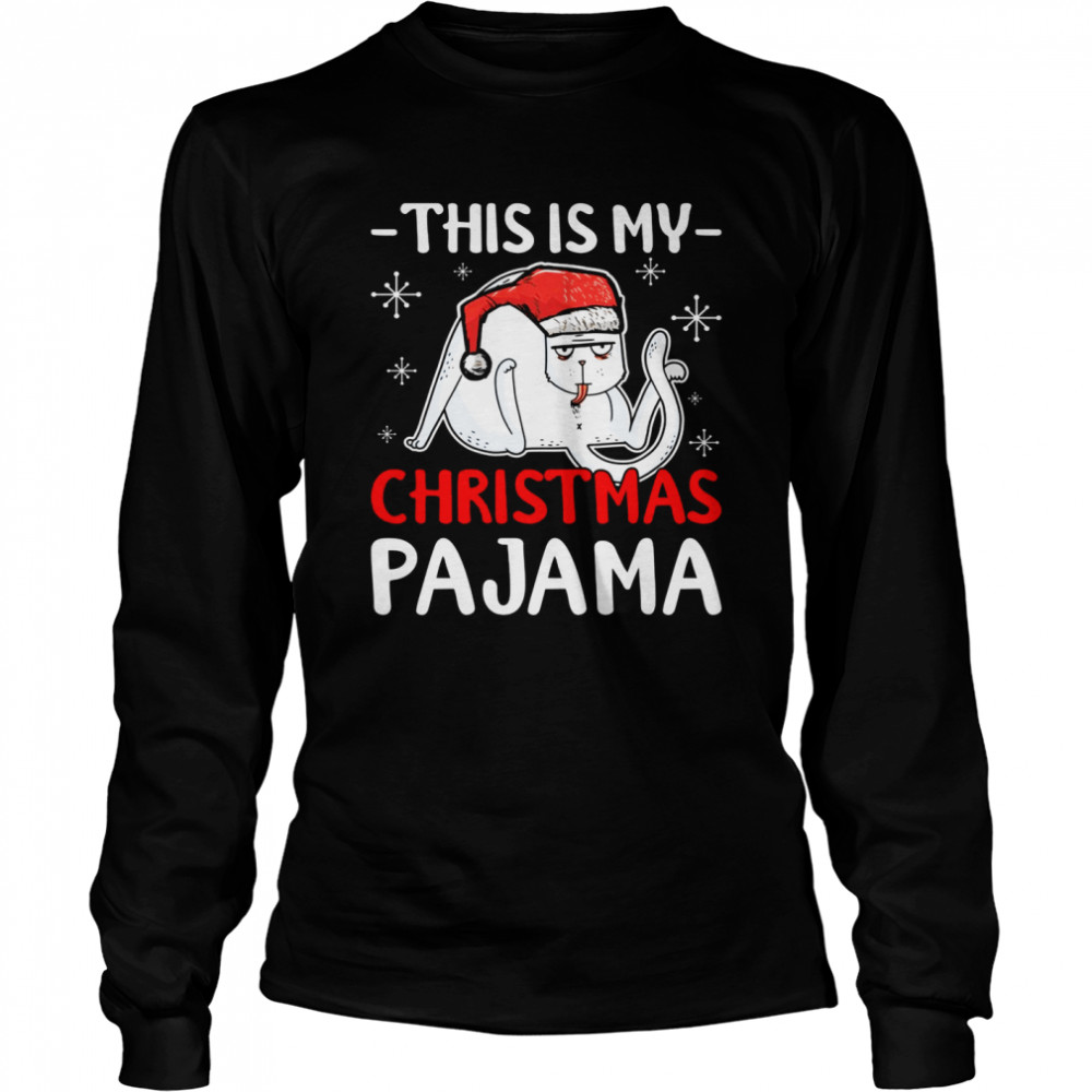 Cat Christmas This Is My Christmas Pajama Shirt Cat Christmas This Is My Christmas Pajama Shirt
