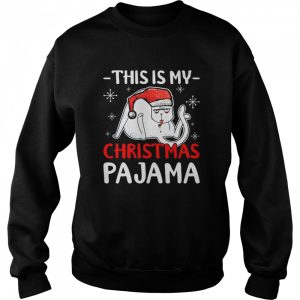 Cat Christmas This Is My Christmas Pajama Shirt 4