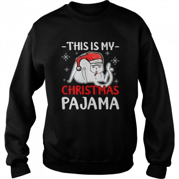 Cat Christmas This Is My Christmas Pajama Shirt