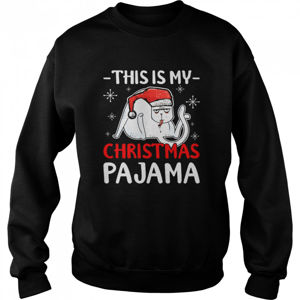 Cat Christmas This Is My Christmas Pajama Shirt Cat Christmas This Is My Christmas Pajama Shirt