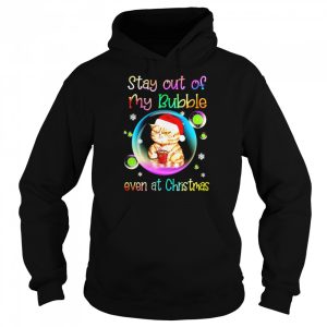 Cat Stay Out Of My Bubble Even At Christmas Sweater T shirt 5