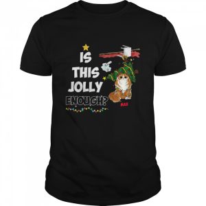 Cat This Is Jolly Enough Merry Christmas Shirt