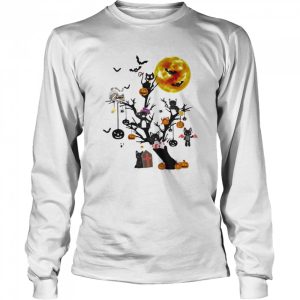Cat Tree Happy Halloween shirt