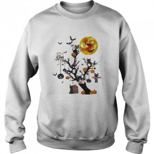 Cat Tree Happy Halloween shirt