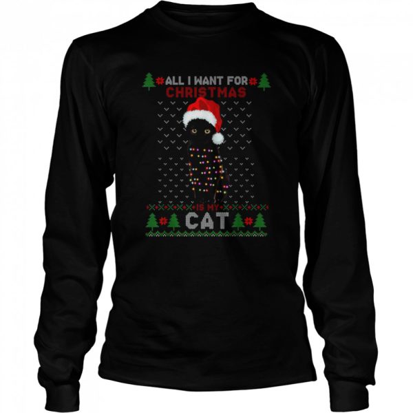 Cat lovers Cute Cat Santa Hat Ugly Christmas T-Shirt