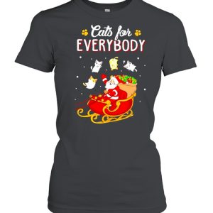 Cats And Santa For Everybody Merry Christmas Shirt