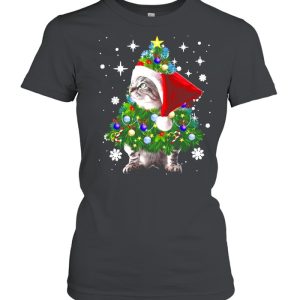 Cats Christmas Tree Ornament Decor Sweater T-shirt