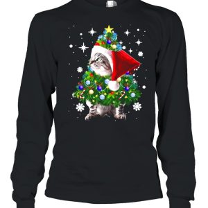 Cats Christmas Tree Ornament Decor Sweater T shirt 3