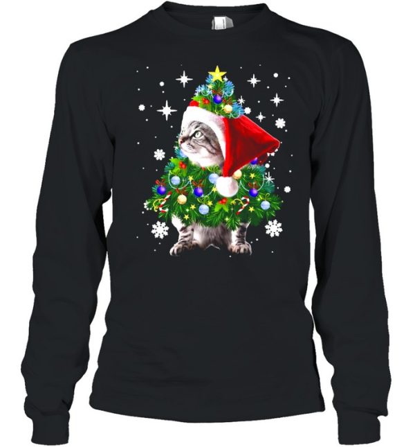 Cats Christmas Tree Ornament Decor Sweater T-shirt