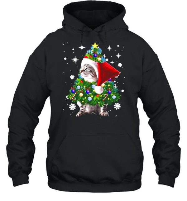 Cats Christmas Tree Ornament Decor Sweater T-shirt