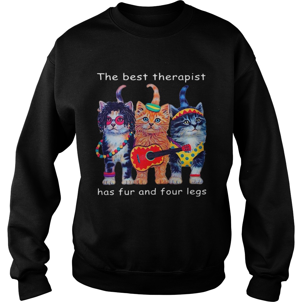 Cats The Best Therapist Has Fur And Four Legs shirt Cats The Best Therapist Has Fur And Four Legs shirt