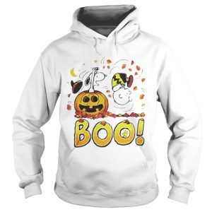 Charlie Brown Woodstock And Snoopy Boo Happy Halloween shirt