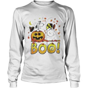 Charlie Brown Woodstock And Snoopy Boo Happy Halloween shirt