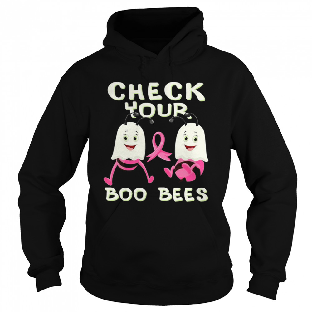Check Your Boo Bees Breast Cancer Ghost Halloween Ribon Fun shirt Check Your Boo Bees Breast Cancer Ghost Halloween Ribon Fun shirt